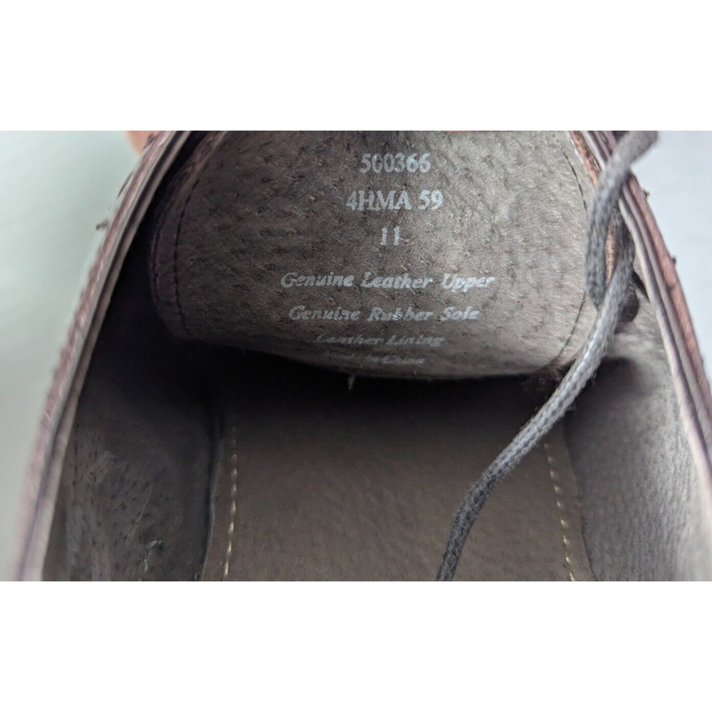 Joseph Abboud Heritage Shoes Mens Sz 11D Burgundy Leather Oxford Wingtip‎ Cherry - Picture 6 of 8